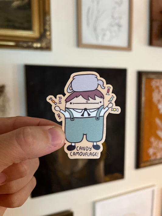 Greg - Over the garden wall - cute funny sticker