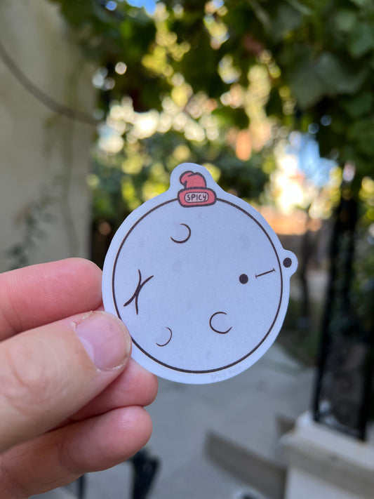 Moon mooning you - cute vinyl sticker