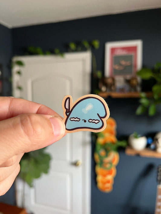 Last brain cell - Hungry - cute funny sticker