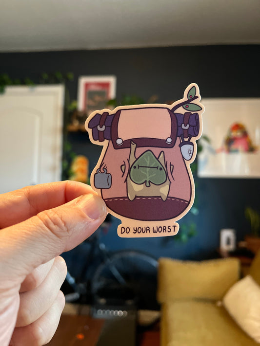 Green Korok - cute funny sticker