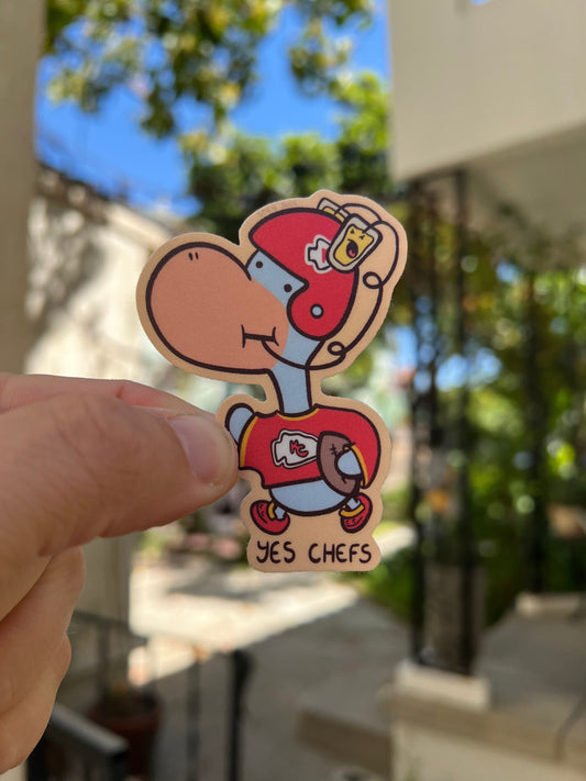 Yes Chefs - cute Kansas City Chiefs vinyl sticker