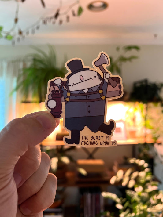 Woodsman - Over The Garden Wall - cute funny sticker