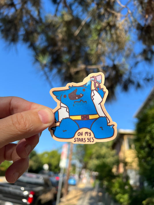 Beast - cute vinyl x-men sticker