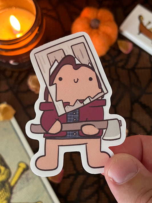Jack Torrance cute vinyl sticker