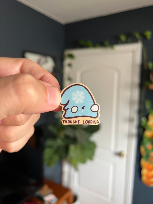 Last brain cell - Thought Loading - cute funny sticker