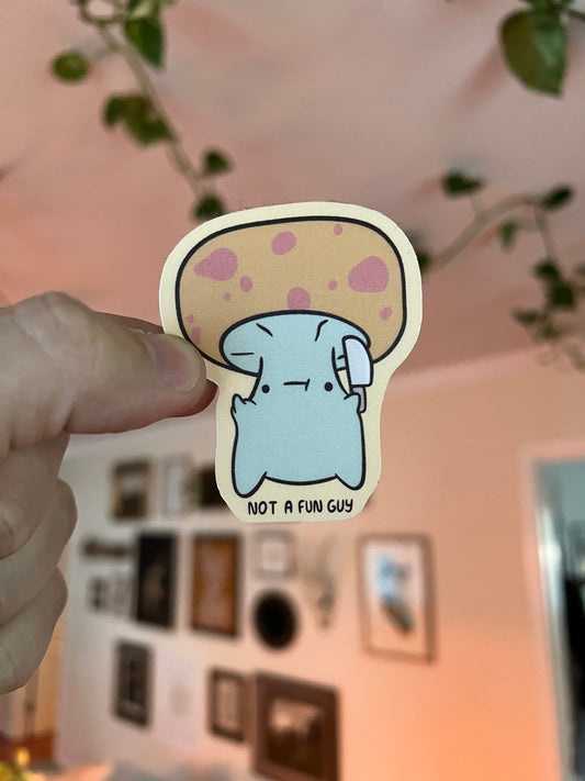 Not a fun guy - cute funny sticker