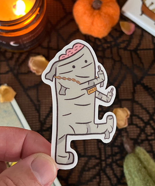 Rude mummy cute vinyl sticker
