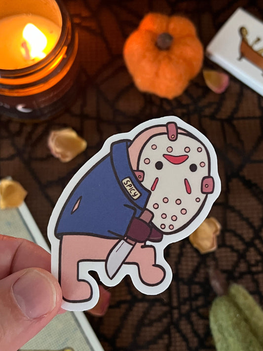 Jason Voorhees cute vinyl sticker