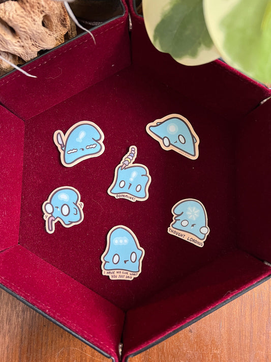 Last brain cell sticker pack 1 - 6 brain cells! - cute funny stickers