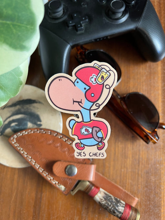 Yes Chefs - cute Kansas City Chiefs vinyl sticker