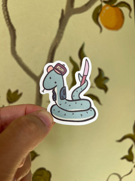 Danger noodle - cute vinyl sticker