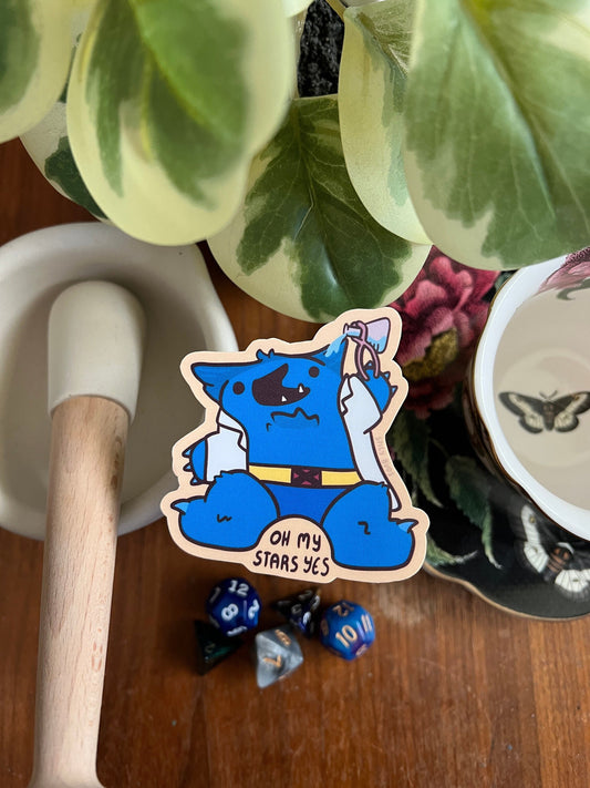 Beast - cute vinyl x-men sticker
