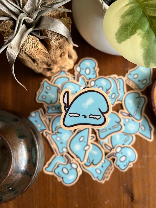 Last brain cell - Hungry - cute funny sticker