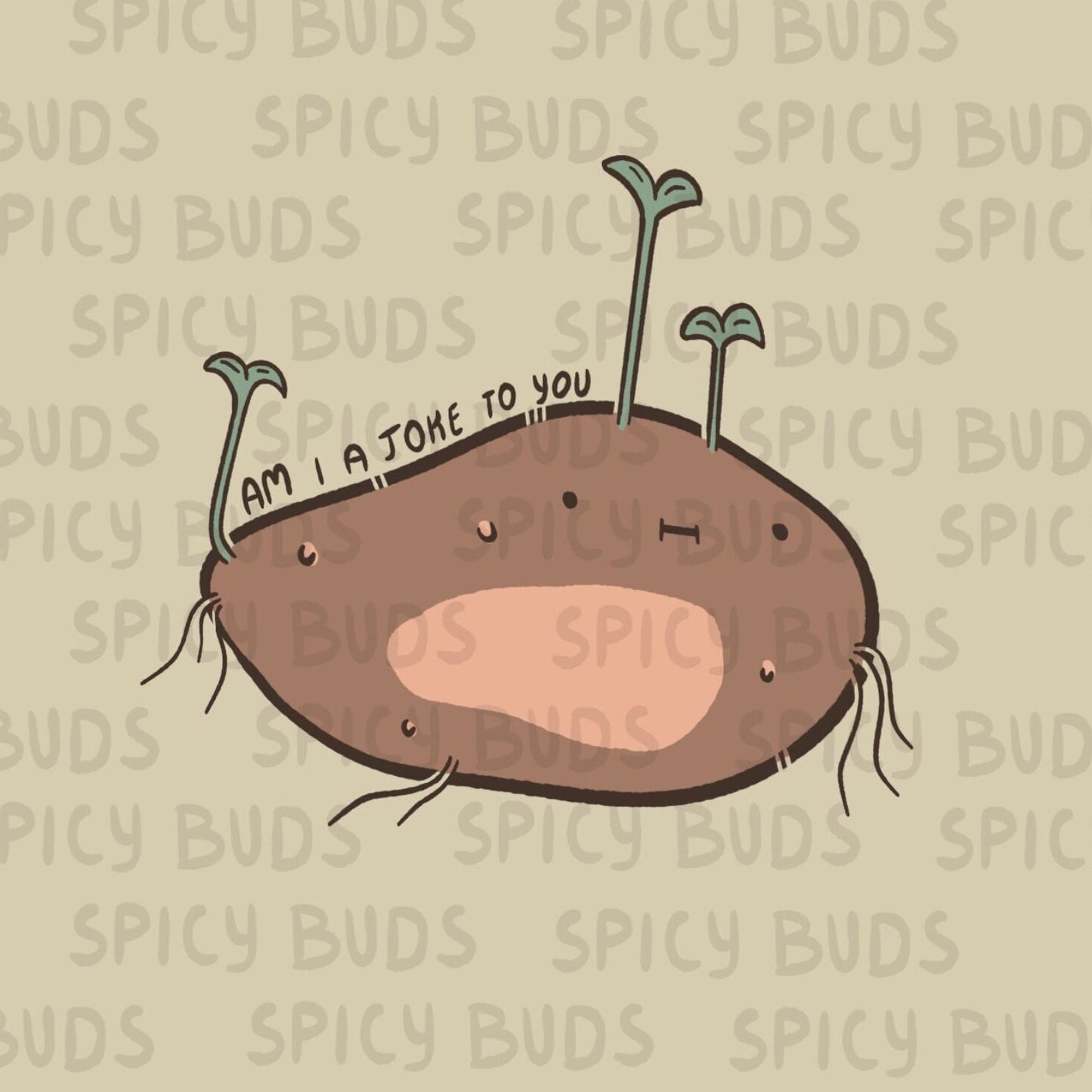 Am I a joke to you - potato sticker