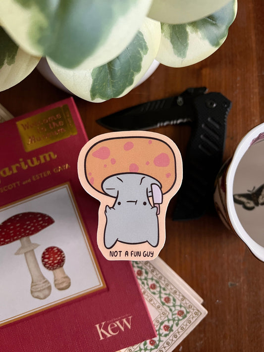 Not a fun guy - cute funny sticker