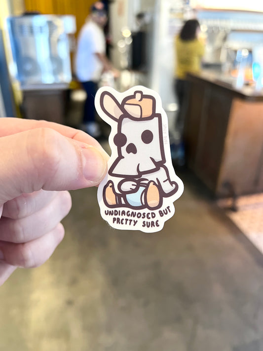 Undiagnosed - vinyl sticker