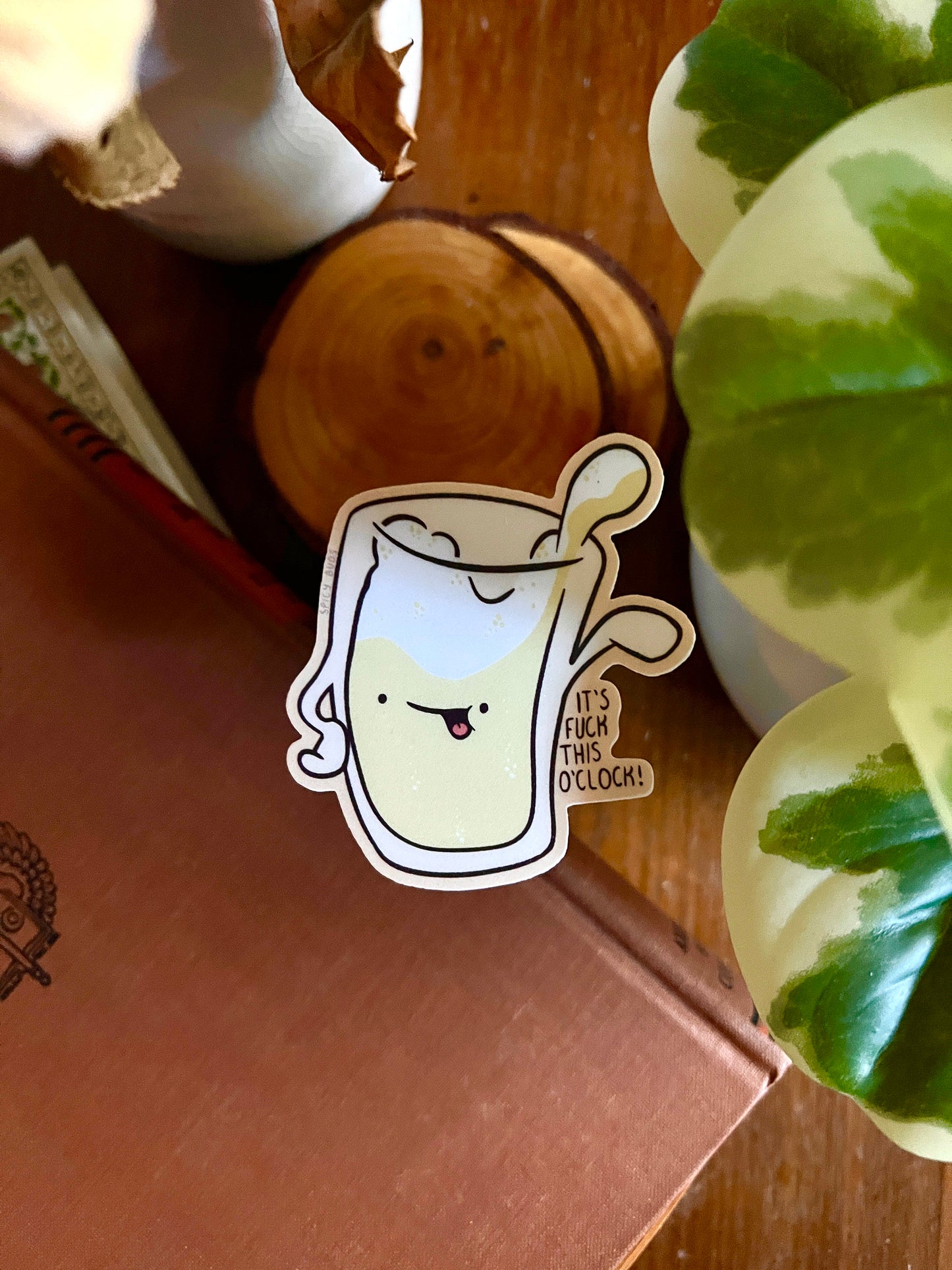It's fuck this o-clock! - cute vinyl beer sticker
