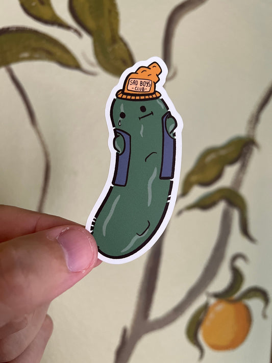 Sad Boys Club pickle sticker