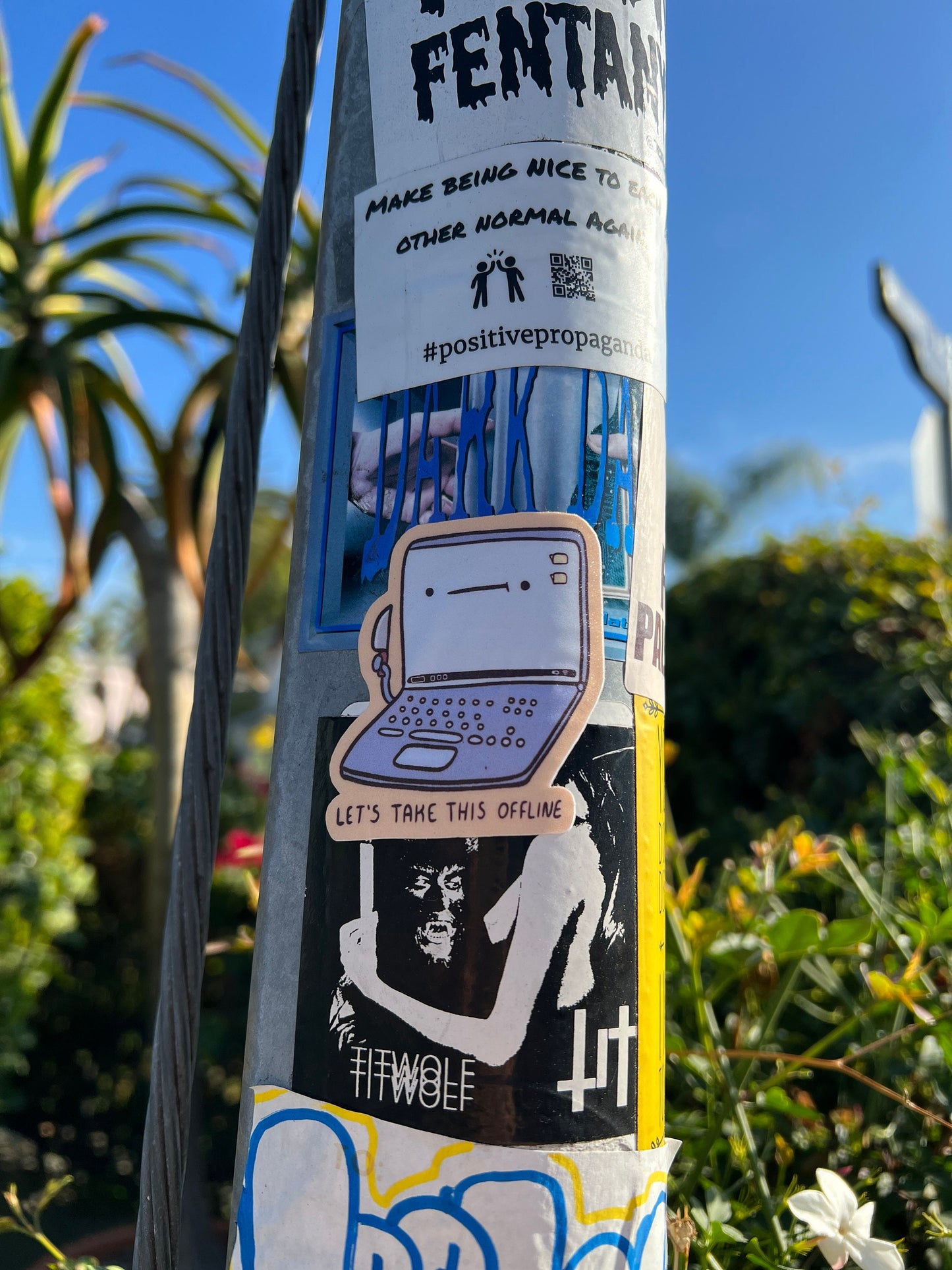Let's take this offline - cute funny sticker